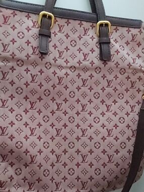 Louis Vuitton Garnet Monogram, Burgundy Trim Tote Bag